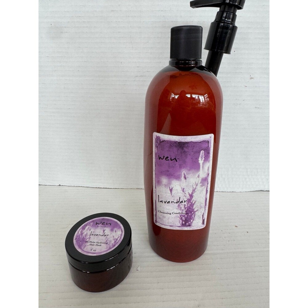 NEW WEN Cleansing Conditioner Lavender 32 oz w/ Pump and Re-moist Hydrating Mask